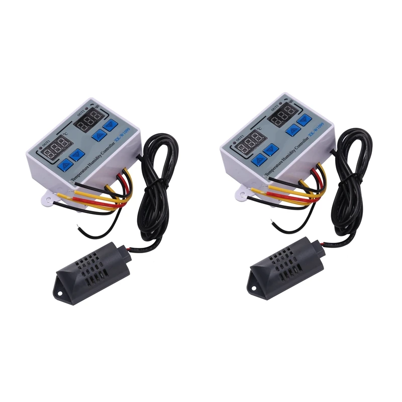 2X XK-W1099 Dual Digital Thermostat Humidistat Egg Incubator Temperature Humidity Controller Regulator 110V-220V
2X XK-W1099 Dual Digital Thermostat Humidistat Egg Incubator Temperature Humidity Controller Regulator 110V-220V