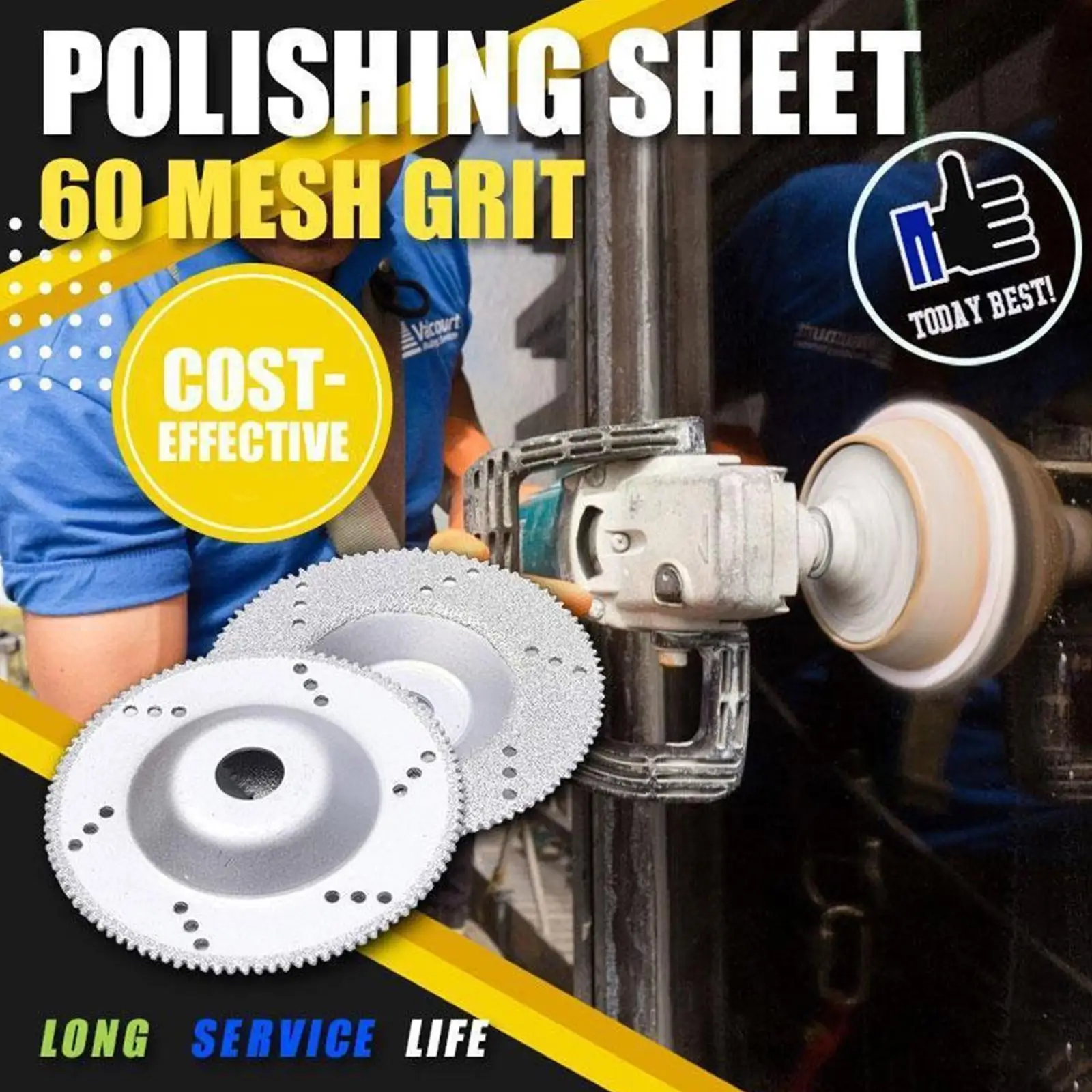 100mm Polishing Sheet Marble Tile Bowl Sheet Stone Cutting Brazing Disc Grinding Special Ultra-thin Polishing Blade R6d1
100mm Polishing Sheet Marble Tile Bowl Sheet Stone Cutting Brazing Disc Grinding Special Ultra-thin Polishing Blade R6d1