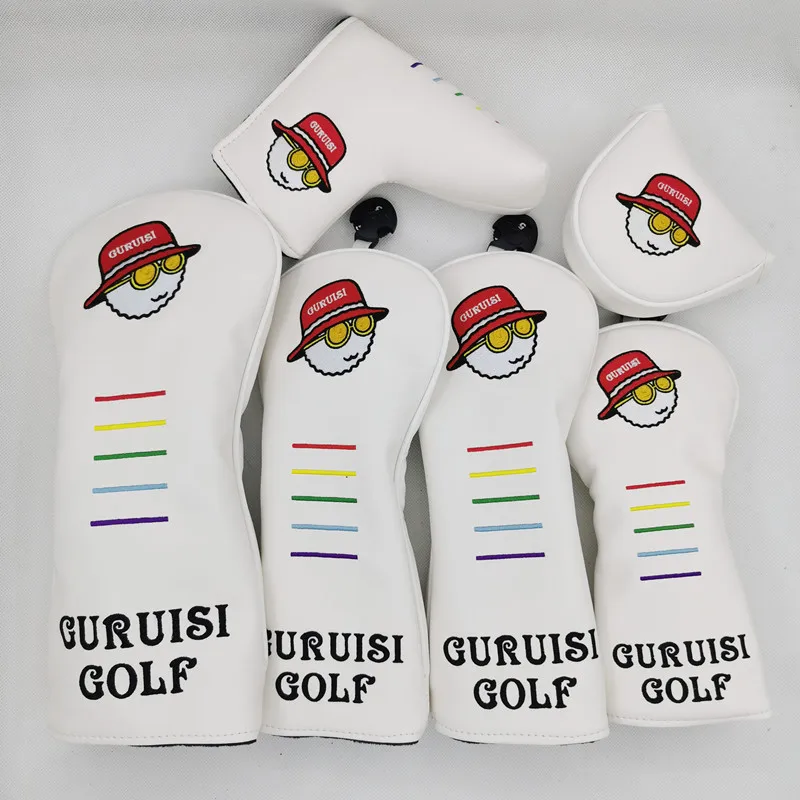 New Korean golf club set head set No. 1 wood pole set chicken leg protective sleeve blade putter set 6-piece set
New Korean golf club set head set No. 1 wood pole set chicken leg protective sleeve blade putter set 6-piece set