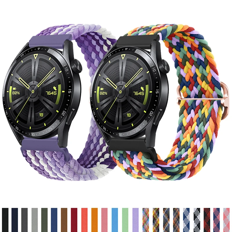 Nylon strap For Samsung Galaxy watch 4/classic/46mm/Active 2/Gear S3/amazfit Adjustable Elastic bracelet Huawei GT 2/3 Pro band
Nylon strap For Samsung Galaxy watch 4/classic/46mm/Active 2/Gear S3/amazfit Adjustable Elastic bracelet Huawei GT 2/3 Pro band