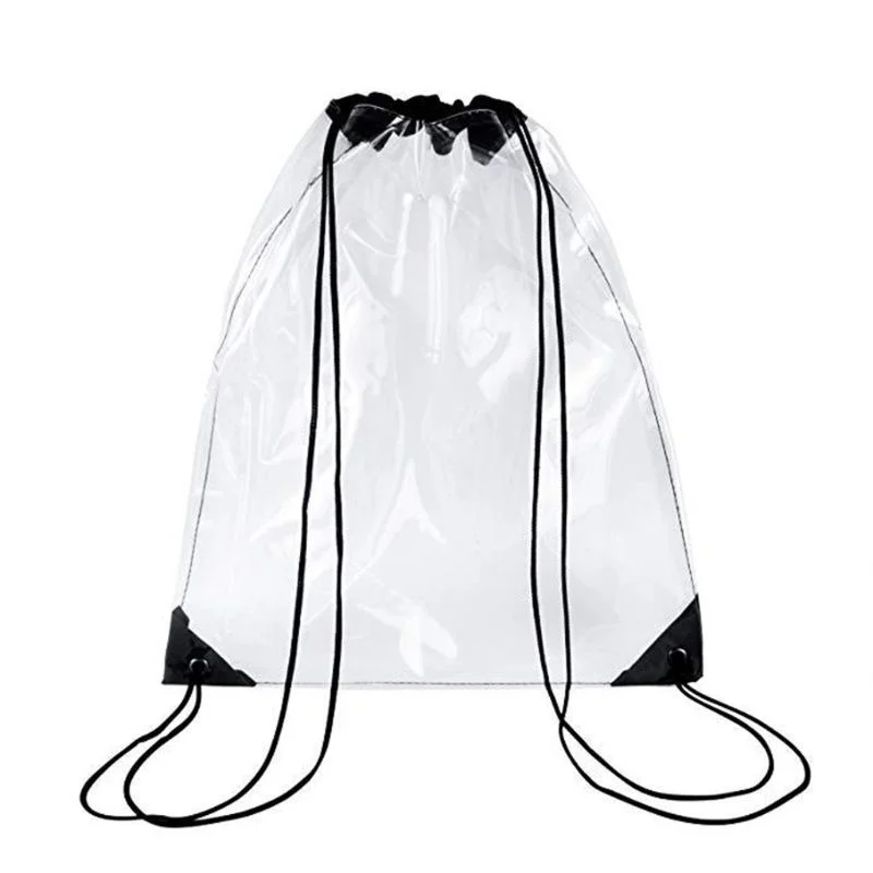 

Новый прозрачный рюкзак на шнурке Cinch Sack, школьная сумка-тоут, спортивная сумка