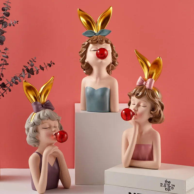 Cute Nordic Girl Resin Craft Figurine Miniature Home Decoration Art for Living Room Bedroom Desktop Sculpture Home Decor Modern
Cute Nordic Girl Resin Craft Figurine Miniature Home Decoration Art for Living Room Bedroom Desktop Sculpture Home Decor Modern