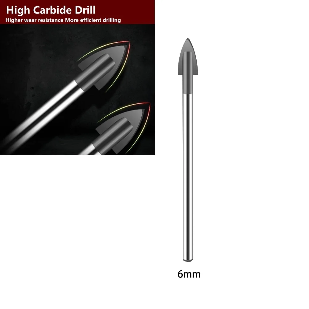 Glass Drill Bit Tile Diamond Tip Spear Head 3/4/5/6/8/10/12mm Tungsten Carbide Tipped Ceramic Marble Mirror Drill Bits
Glass Drill Bit Tile Diamond Tip Spear Head 3/4/5/6/8/10/12mm Tungsten Carbide Tipped Ceramic Marble Mirror Drill Bits