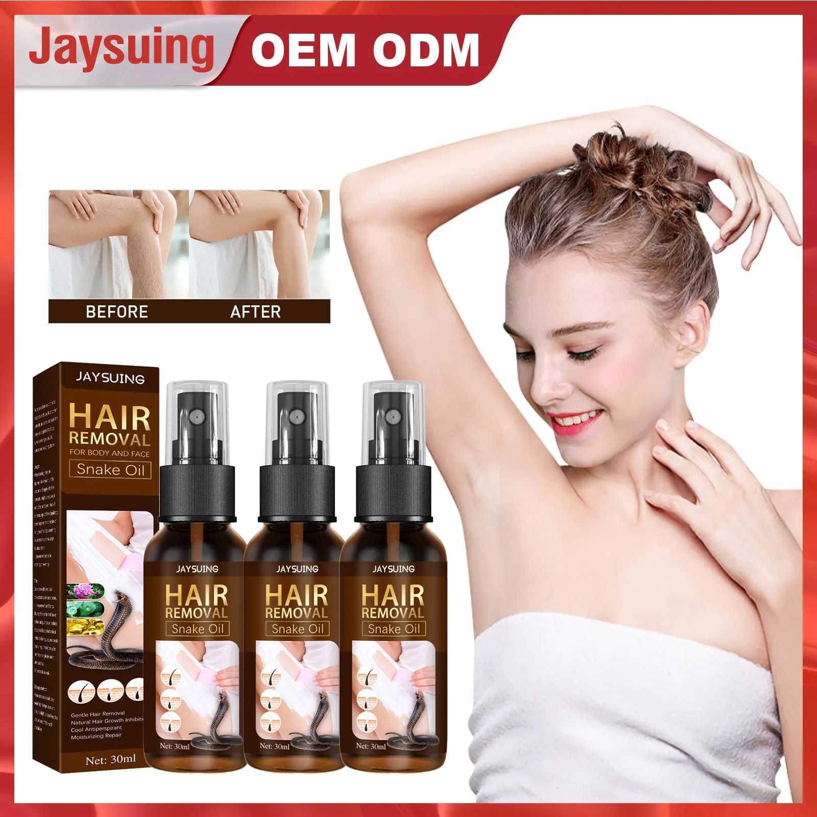 Jaysuing Hair Removal Spray Powerful Permanent Painless Gentle Non-stimulating Stop Hair Hand Foot Growth Inhibitor Shrink Pores
Jaysuing Hair Removal Spray Powerful Permanent Painless Gentle Non-stimulating Stop Hair Hand Foot Growth Inhibitor Shrink Pores