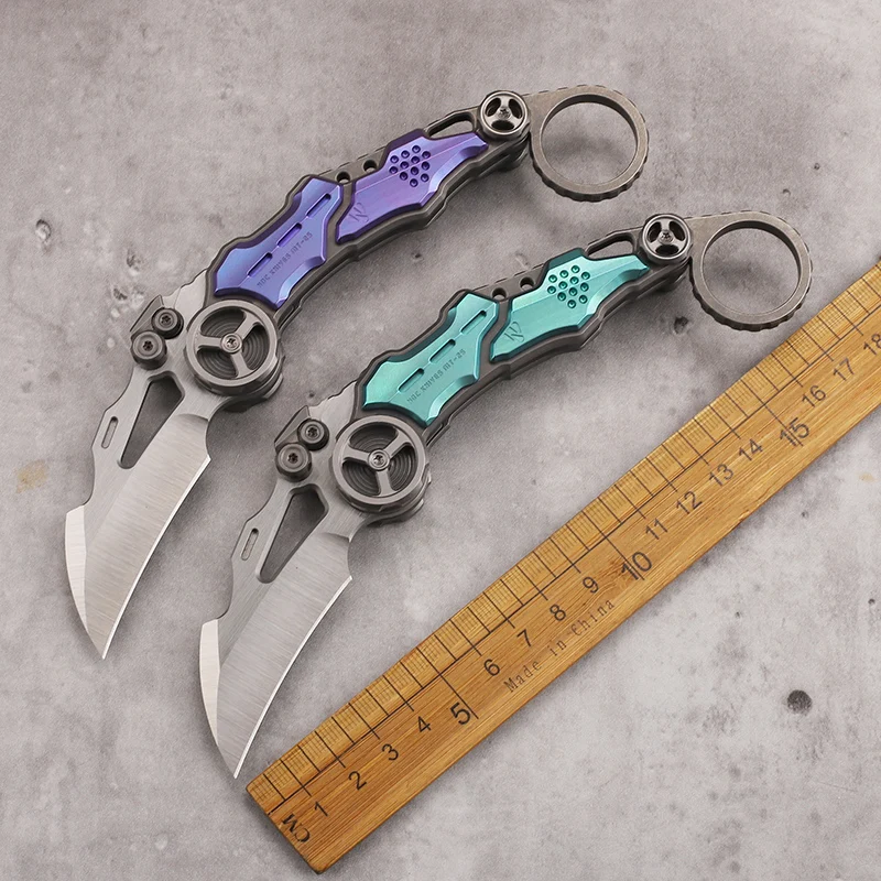 NOC MT-25 Folding Knife M390 Blade Titanium Alloy Handle Tactical Camping Knife Pocket Outdoor Fishing Kitchen EDC Tool Knife
NOC MT-25 Folding Knife M390 Blade Titanium Alloy Handle Tactical Camping Knife Pocket Outdoor Fishing Kitchen EDC Tool Knife