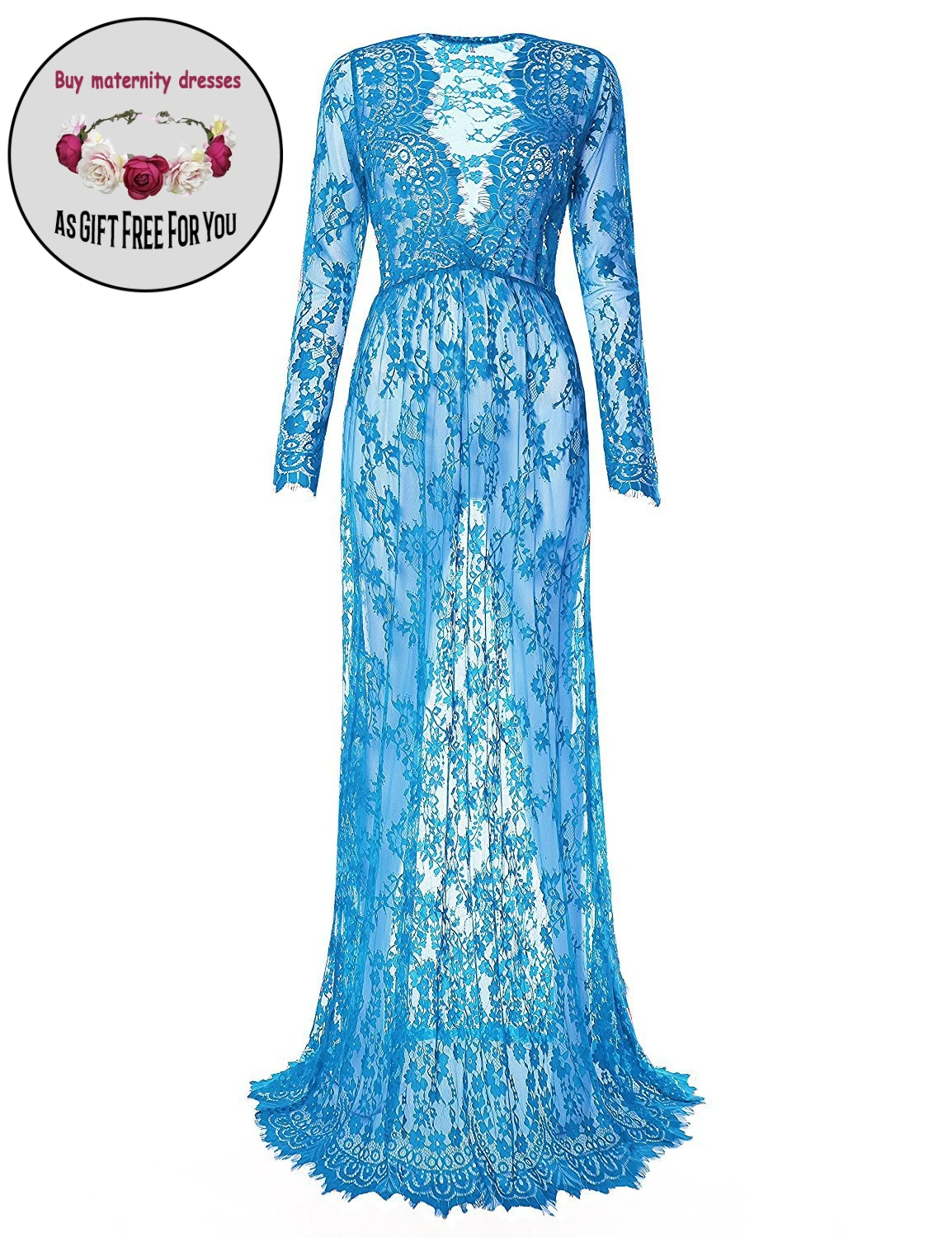 Women Fashion Deep V-neck Pregant Women Lace Dress Gown Long Sleeve Dress for Photo Shoot Women Maternity Photography
Women Fashion Deep V-neck Pregant Women Lace Dress Gown Long Sleeve Dress for Photo Shoot Women Maternity Photography