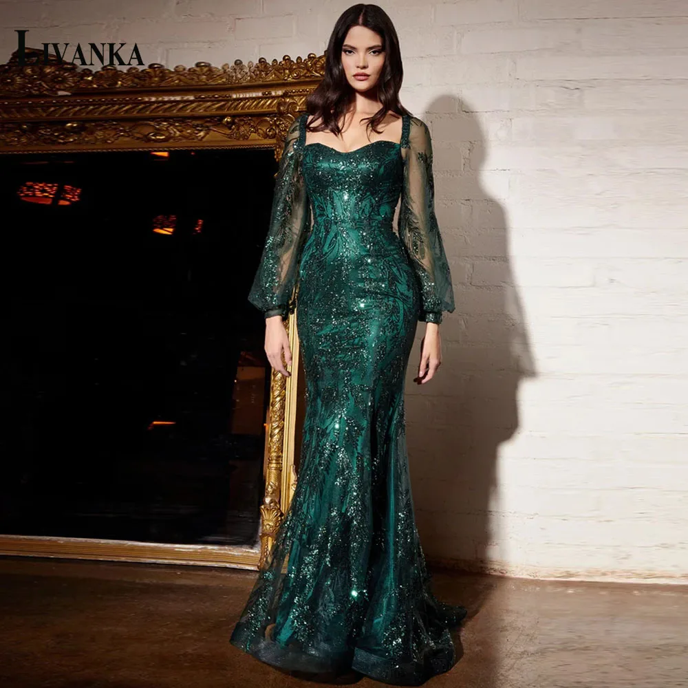 LIVANKA Vintage Evening Prom Dresses Exquisite Sweetheart Backless Trumpet Court Train Appliques Customised Abendkleider
LIVANKA Vintage Evening Prom Dresses Exquisite Sweetheart Backless Trumpet Court Train Appliques Customised Abendkleider