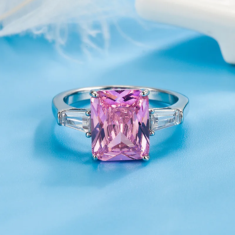 100% 925 Sterling Silver Pink Crystal Ring for Women Fine Anillos De Wedding Bands Silver 925 Jewelry Pink Gemstone Rings Box
100% 925 Sterling Silver Pink Crystal Ring for Women Fine Anillos De Wedding Bands Silver 925 Jewelry Pink Gemstone Rings Box