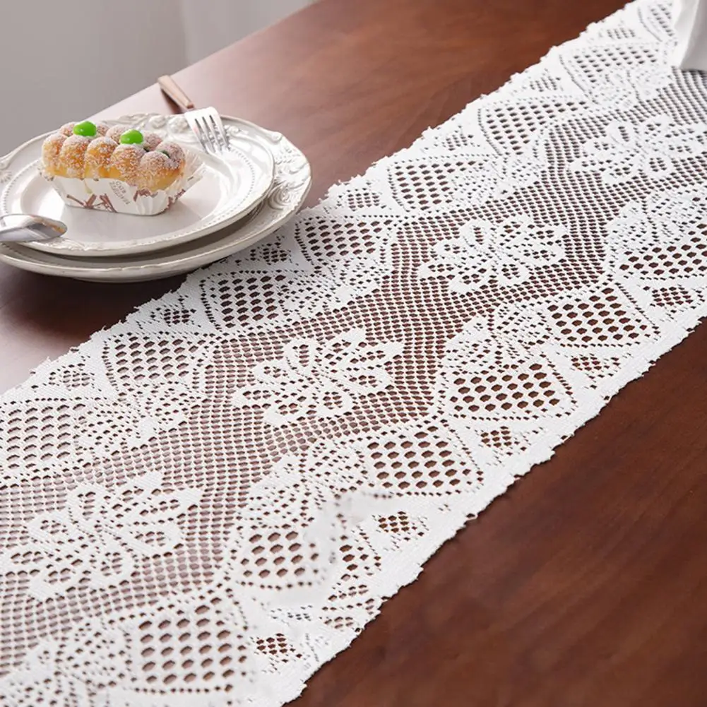 Hollow Table Runner Exquisite Workmanship Soft Table Runner Comfortable Touch Fringed Trim Table Runner Home Accessories
Hollow Table Runner Exquisite Workmanship Soft Table Runner Comfortable Touch Fringed Trim Table Runner Home Accessories