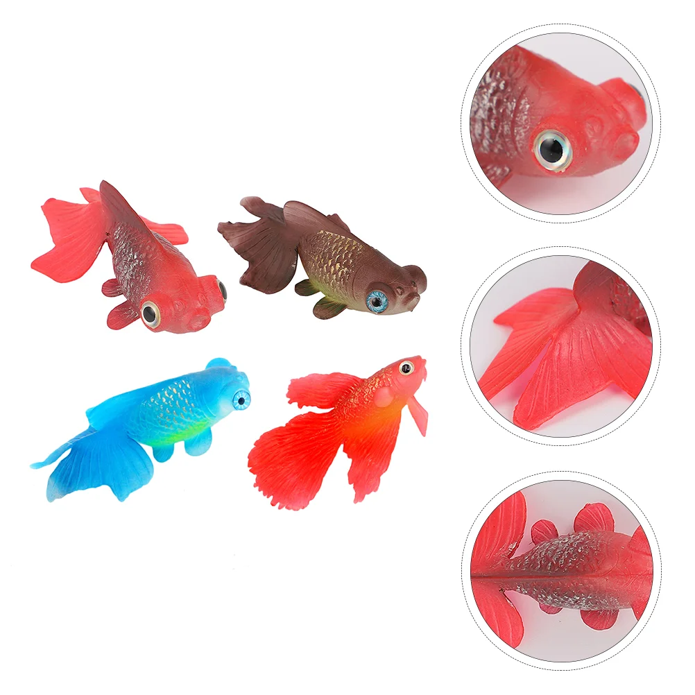 4 Pcs Bath Toys Kids Fish Tank Fish Ornaments Plastic Goldfish Ornament Small Fish Figurine Luminous Fake Fish Fish Party Favors
4 Pcs Bath Toys Kids Fish Tank Fish Ornaments Plastic Goldfish Ornament Small Fish Figurine Luminous Fake Fish Fish Party Favors