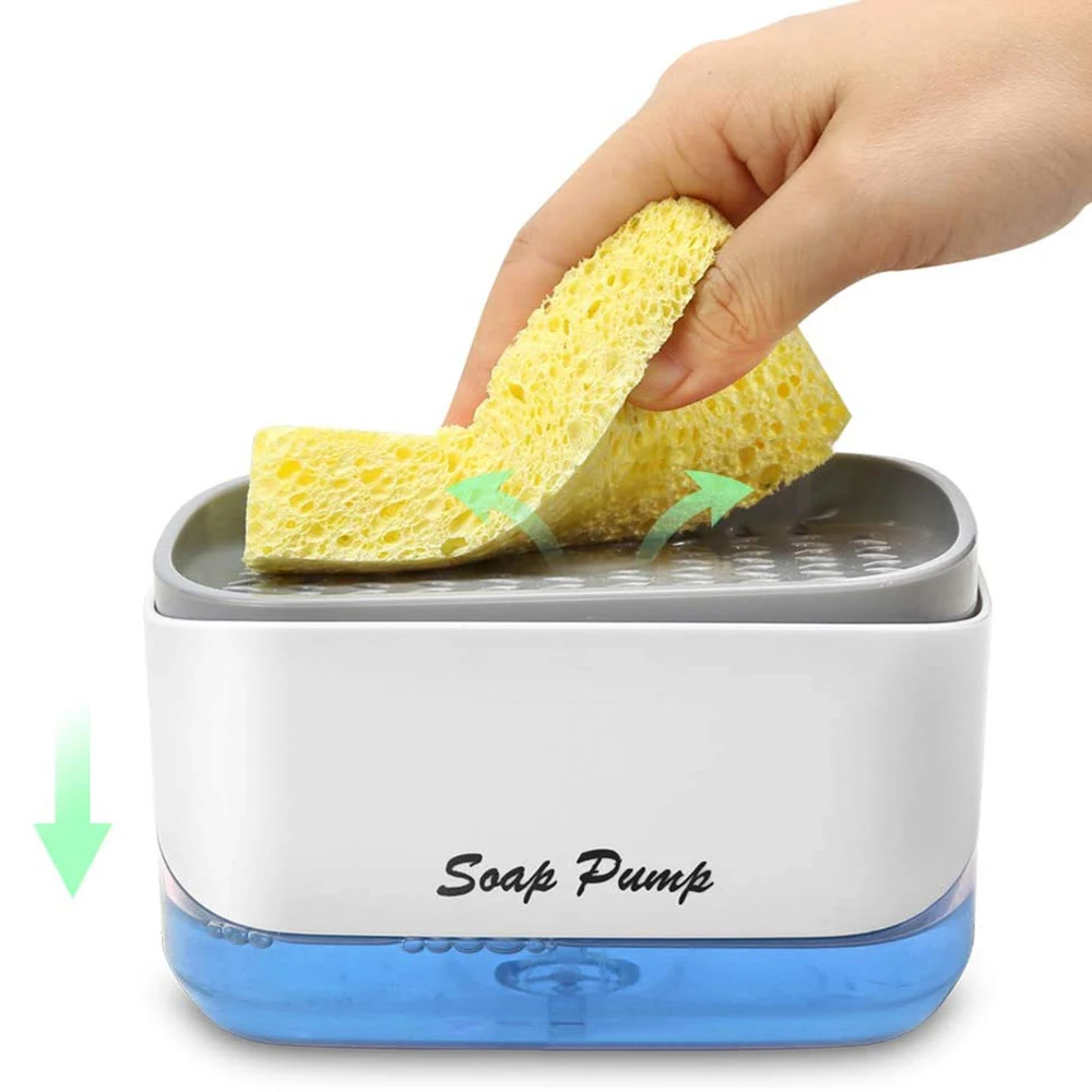 Sponge Soap Dispenser Kitchen Press-type Detergent Box Automatic Liquid Dispenser Sponge Wipe Storage Combination
Sponge Soap Dispenser Kitchen Press-type Detergent Box Automatic Liquid Dispenser Sponge Wipe Storage Combination
