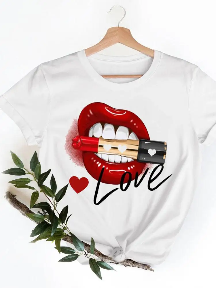T Clothes Watercolor New Style Lip Print T-shirts Short Sleeve Ladies Summer Casual Clothing Women Fashion Female Graphic Tee
T Clothes Watercolor New Style Lip Print T-shirts Short Sleeve Ladies Summer Casual Clothing Women Fashion Female Graphic Tee