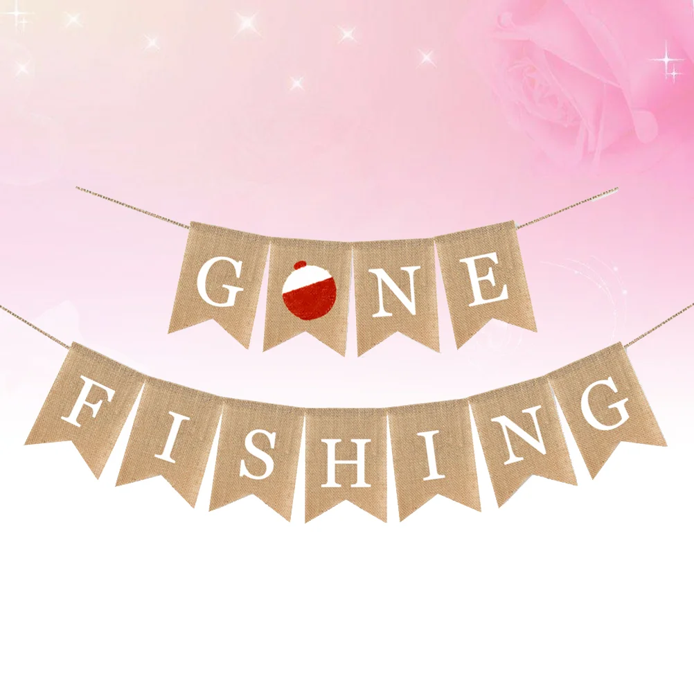 1 Pc Burlap Banner Gone Fishing Swallowtail Shaped Party Bunting for Summer Party Birthday Banquet
1 Pc Burlap Banner Gone Fishing Swallowtail Shaped Party Bunting for Summer Party Birthday Banquet