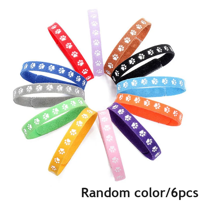 6pcs/12pcs Dogs Collars Colorful Puppy Kitten Identification Footprints Cat Dog Accessories Halter Match with ID Tag
6pcs/12pcs Dogs Collars Colorful Puppy Kitten Identification Footprints Cat Dog Accessories Halter Match with ID Tag