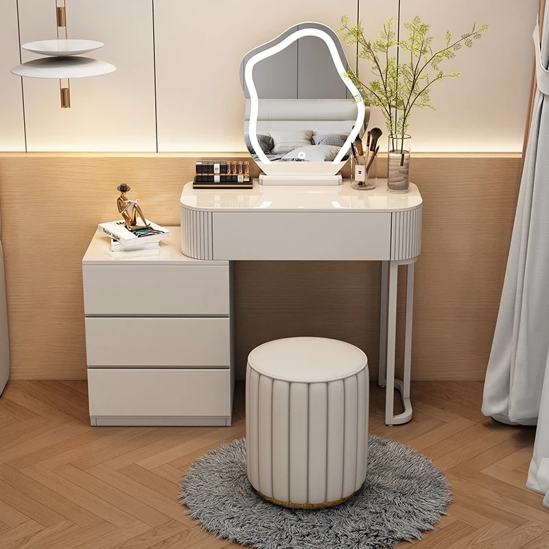 Modern Vanity Table Led Mirror Light Simple Makeup Vanity Table Luxury Stretchable Mueble Tocador Bedroom Furniture YY50VT
Modern Vanity Table Led Mirror Light Simple Makeup Vanity Table Luxury Stretchable Mueble Tocador Bedroom Furniture YY50VT