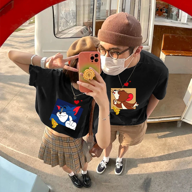 2022 Kawaii Couple Tshirt Cat Tom Mouse Jerry Cute Cartoon Tshirt Women Men Casual Fashion Short-sleev Tee Unisex Tops Camisetas
2022 Kawaii Couple Tshirt Cat Tom Mouse Jerry Cute Cartoon Tshirt Women Men Casual Fashion Short-sleev Tee Unisex Tops Camisetas