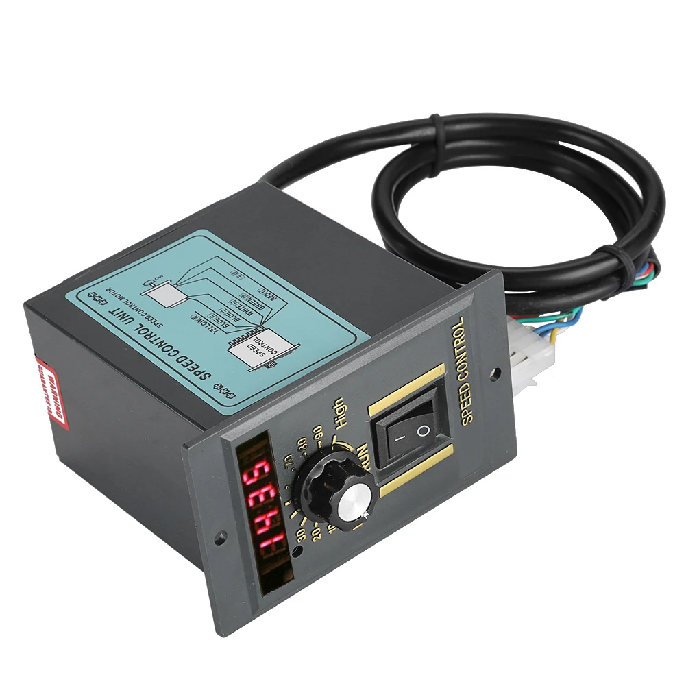 AC 220V 50Hz 15-400W Digital Adjustable Stepless Motor Speed Controller 0-1450rpm (15W) Motor Speed Controller Motor Speed
AC 220V 50Hz 15-400W Digital Adjustable Stepless Motor Speed Controller 0-1450rpm (15W) Motor Speed Controller Motor Speed