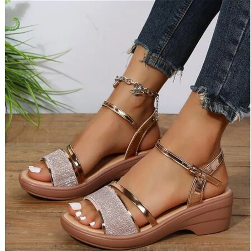 Женские сандалии на танкетке 2023 см, босоножки на золотой платформе и каблуке 4,5, летняя обувь, сандалии, размер 41
Женские сандалии на танкетке 2023 см, босоножки на золотой платформе и каблуке 4,5, летняя обувь, сандалии, размер 41