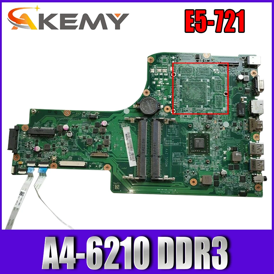 NBMND1100 For ACER Aspire E5-721 A4-6210 Laptop Motherboard DA0ZYVMB6D0 DDR3 Notebook Mainboard 
NBMND1100 For ACER Aspire E5-721 A4-6210 Laptop Motherboard DA0ZYVMB6D0 DDR3 Notebook Mainboard