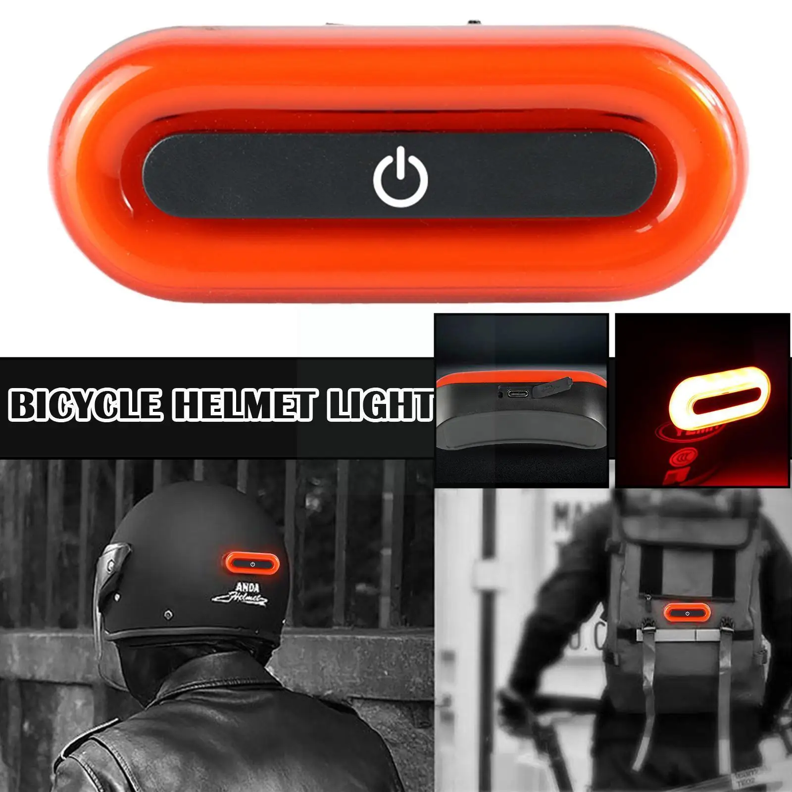 Motorcycle Helmet Light 4Lighting Modes Night Safety LED Rechargeable Warning Taillight Light Waterproof Warninglight Signa B7Q1
Motorcycle Helmet Light 4Lighting Modes Night Safety LED Rechargeable Warning Taillight Light Waterproof Warninglight Signa B7Q1