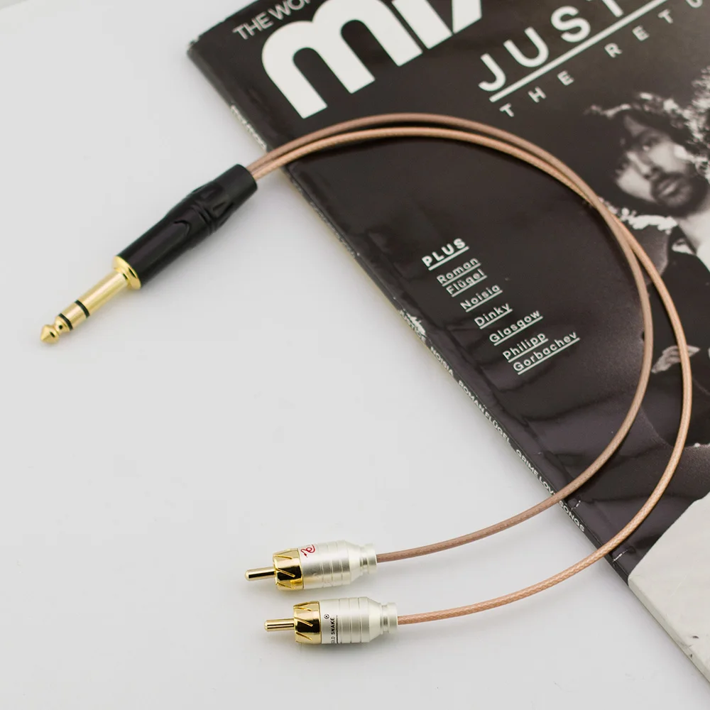 Hi-Fi стереокабель с разъемом 6,35 мм на 2RCA, позолоченный аудиокабель AUX для музыкального усилителя
Hi-Fi стереокабель с разъемом 6,35 мм на 2RCA, позолоченный аудиокабель AUX для музыкального усилителя