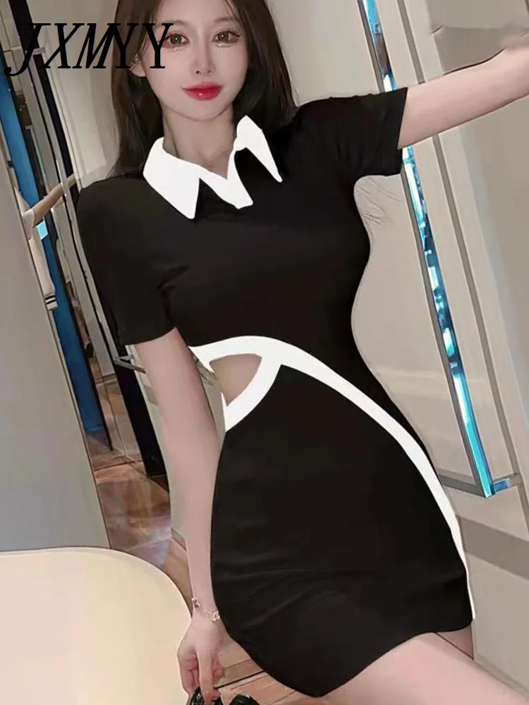 JXMYY 2022 Summer Fashion New Products Pure Desire Wind Sexy Tight Hip Skirt Polo Collar Dress Design Trendy Women
JXMYY 2022 Summer Fashion New Products Pure Desire Wind Sexy Tight Hip Skirt Polo Collar Dress Design Trendy Women