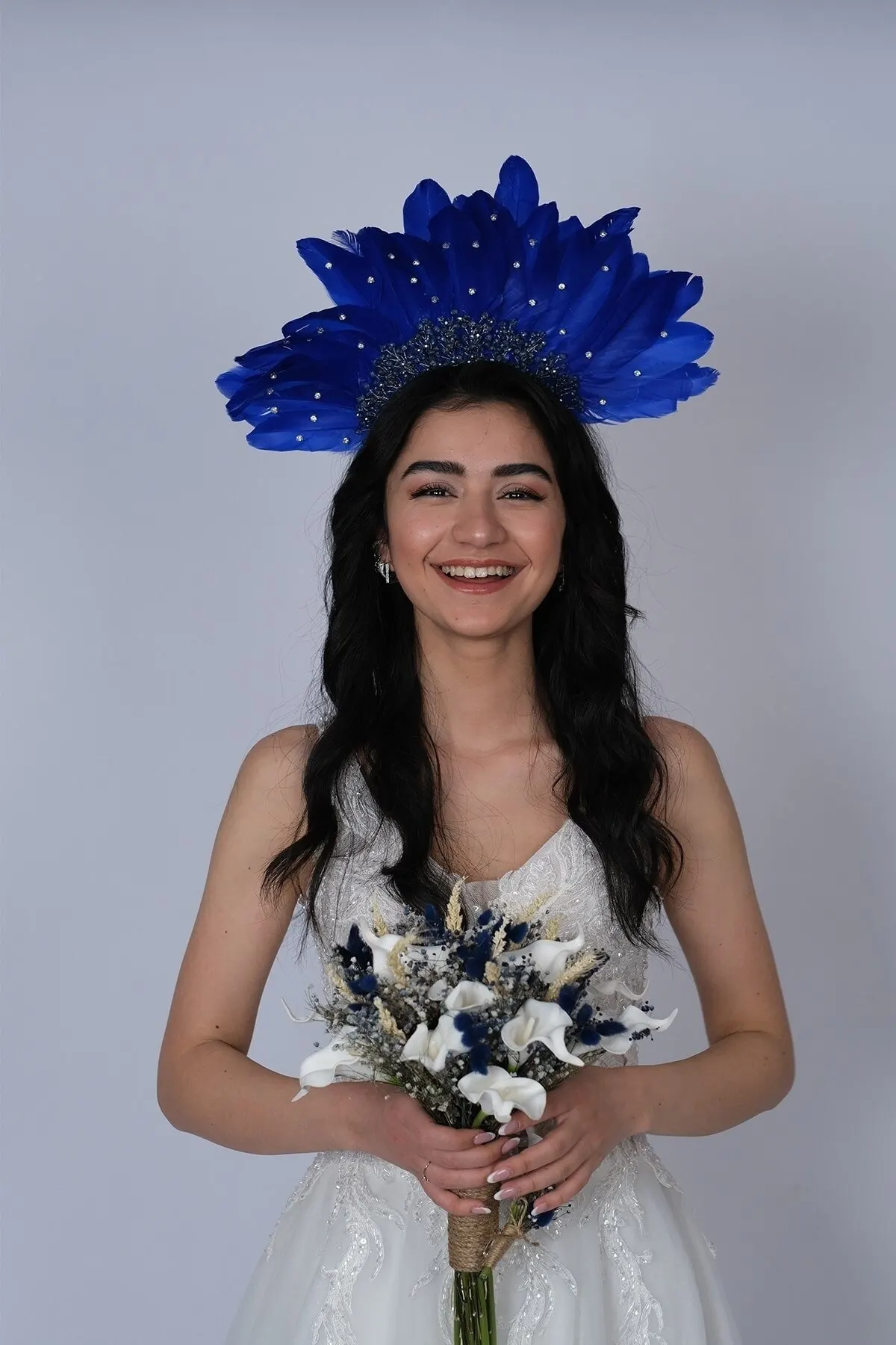 Bridal Accessories Special Design Bridal Crown With Feathered Stones Wedding Handmade For Bride And Bridesmaids
Bridal Accessories Special Design Bridal Crown With Feathered Stones Wedding Handmade For Bride And Bridesmaids