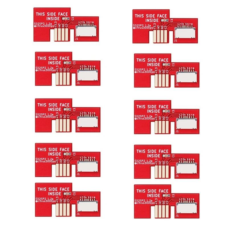 10Pcs D2SP2 Sdload SDL Adapter For NGC Gamecube SD2SP2 SD Load SDL Micro-SD Card TF Card Reader
10Pcs D2SP2 Sdload SDL Adapter For NGC Gamecube SD2SP2 SD Load SDL Micro-SD Card TF Card Reader