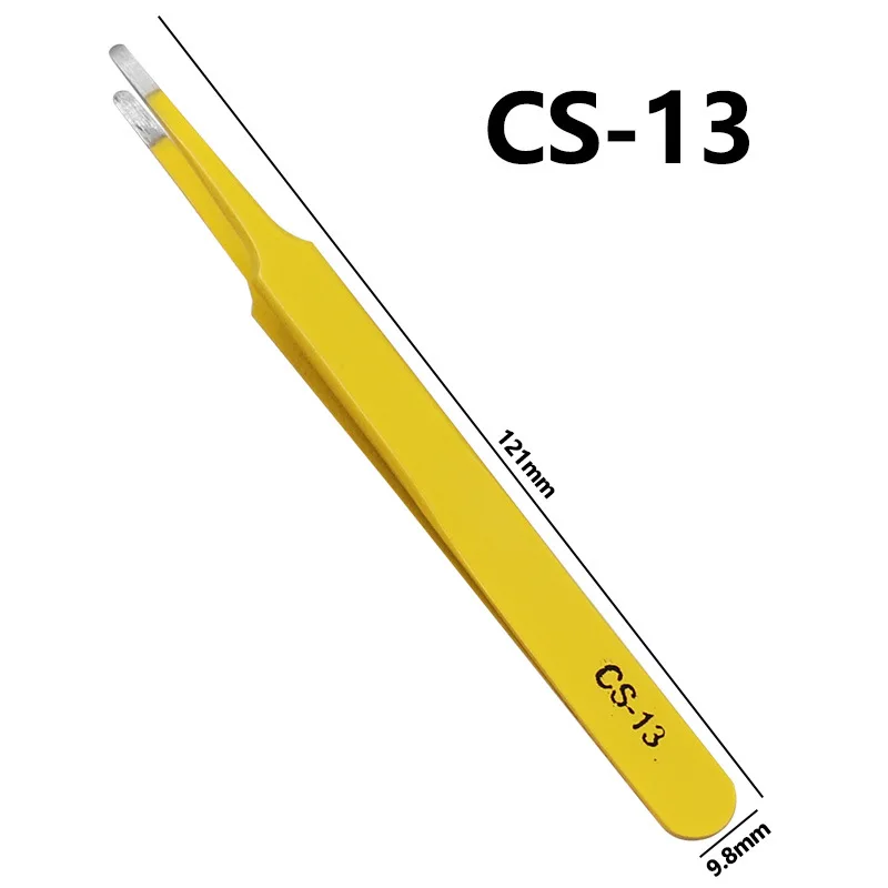 1/6pcs Anti-Static Stainless Steel Tweezers Precision Maintenance Industrial Repair Curved Tool Working Model Making Hand Tool
1/6pcs Anti-Static Stainless Steel Tweezers Precision Maintenance Industrial Repair Curved Tool Working Model Making Hand Tool