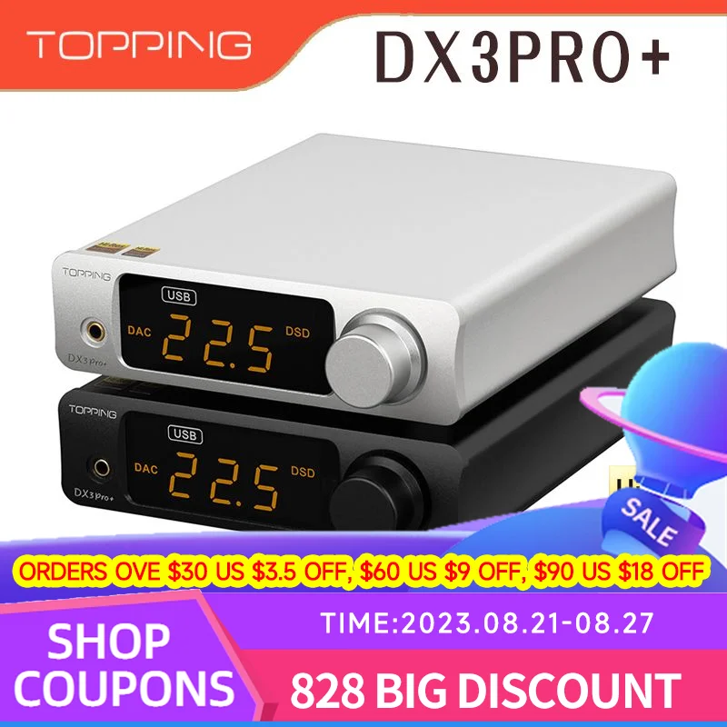 

Усилитель для наушников TOPPING DX3 PRO + DAC ES9038Q2M декодер Bluetooth 5,0 LDAC аудио DX3 PRO с дистанционным управлением DX3 PRO PLUS