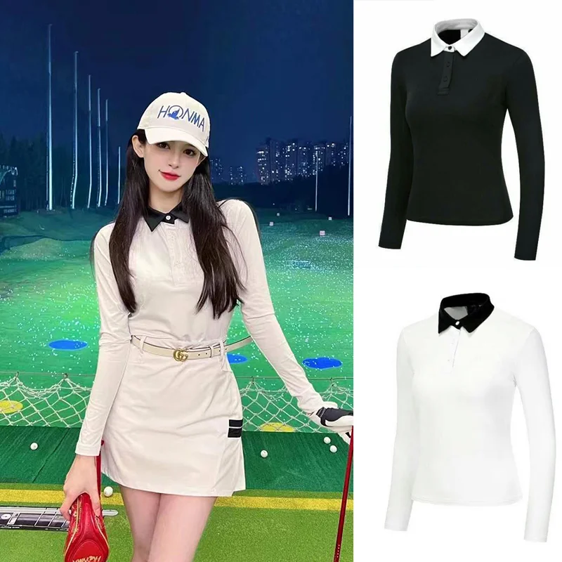 Golf Clothing Women's Fashion Long-sleeved Polo Shirts Autumn Outdoor Sport Breathable Quick-Drying High-Quality Golf Wear Women
Golf Clothing Women's Fashion Long-sleeved Polo Shirts Autumn Outdoor Sport Breathable Quick-Drying High-Quality Golf Wear Women