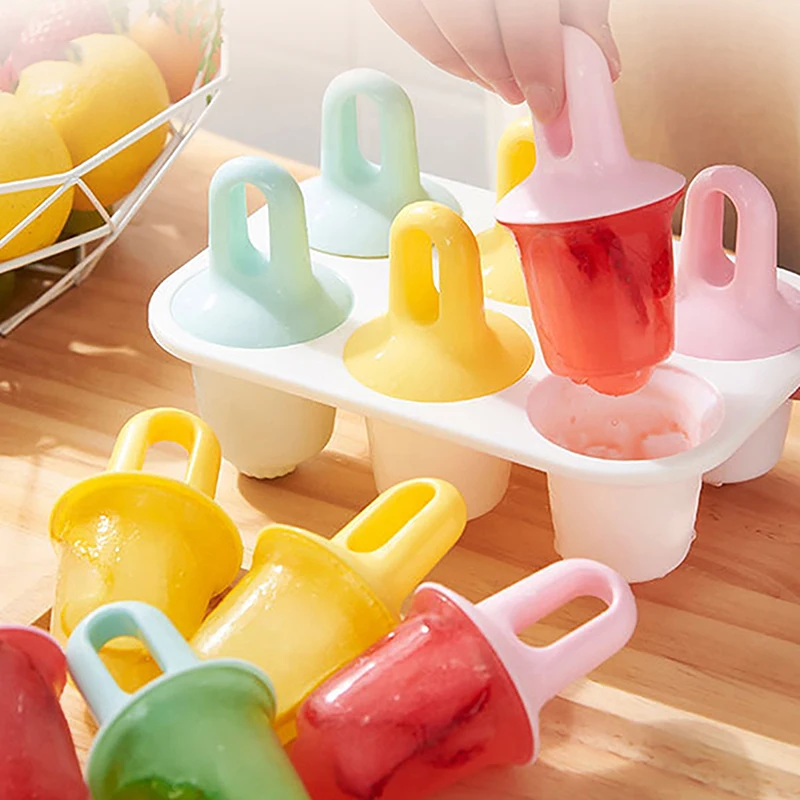 1Pc 6Holes Ice Cream Mold Ice Cube Tray Kitchen Accessories Popsicle Mould Ice Cube Tray DIY Plastic Frozen Popsicle Box 
1Pc 6Holes Ice Cream Mold Ice Cube Tray Kitchen Accessories Popsicle Mould Ice Cube Tray DIY Plastic Frozen Popsicle Box
