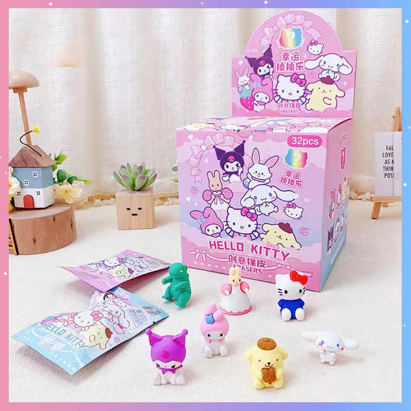32 шт./набор Sanrio Аниме Фигурка ластик кавайный милый мультяшный карандаш аксессуары для школы офиса канцелярские принадлежности награда
32 шт./набор Sanrio Аниме Фигурка ластик кавайный милый мультяшный карандаш аксессуары для школы офиса канцелярские принадлежности награда