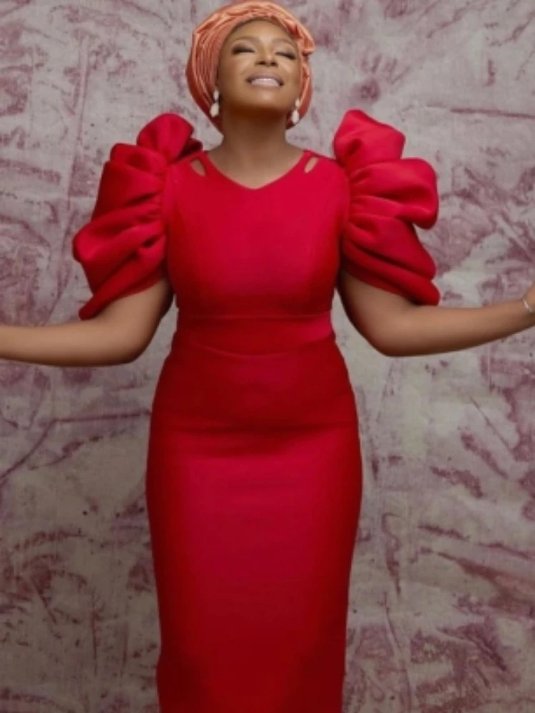 Women Party Dresses Short Sleeves Hollow Out Pleated Stylish High Waist African Evening Night Out Event Female Robes Large Size
Women Party Dresses Short Sleeves Hollow Out Pleated Stylish High Waist African Evening Night Out Event Female Robes Large Size