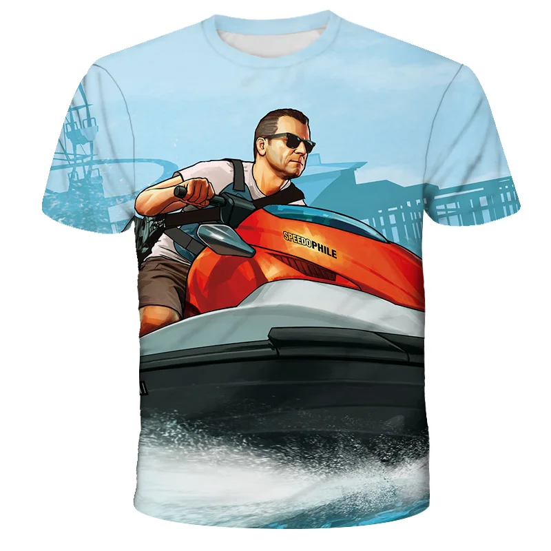 Grand Theft Auto Game GTA 5 Summer Children's clothing 3D Print Kids T Shirt Fashion Casual Cartoons T-shirt Boy Girl Tops
Grand Theft Auto Game GTA 5 Summer Children's clothing 3D Print Kids T Shirt Fashion Casual Cartoons T-shirt Boy Girl Tops