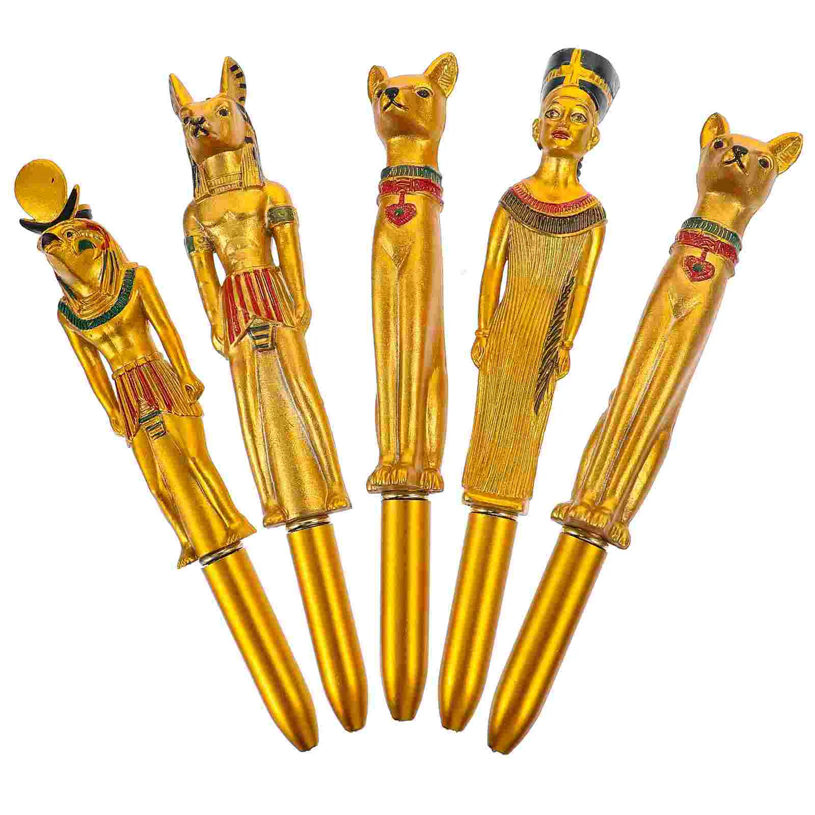 5pcs Toys In Bulk Ballpoint Pens Egyptian Shape Ink Writing Pens- Point Pens Egyptian Pharaoh Shaped Pens Ink Pen for Men
5pcs Toys In Bulk Ballpoint Pens Egyptian Shape Ink Writing Pens- Point Pens Egyptian Pharaoh Shaped Pens Ink Pen for Men