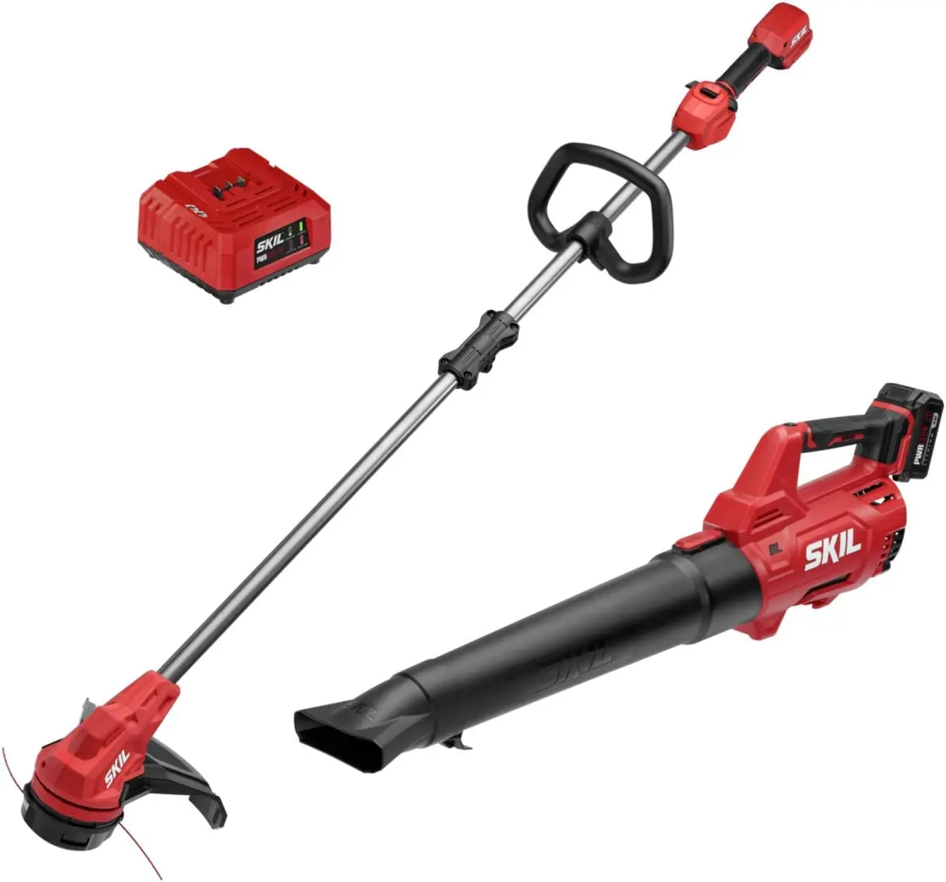 

PWR 20 Brushless 13" String Trimmer and 400 CFM Leaf Blower Kit, Includes 4.0Ah Battery and Charger