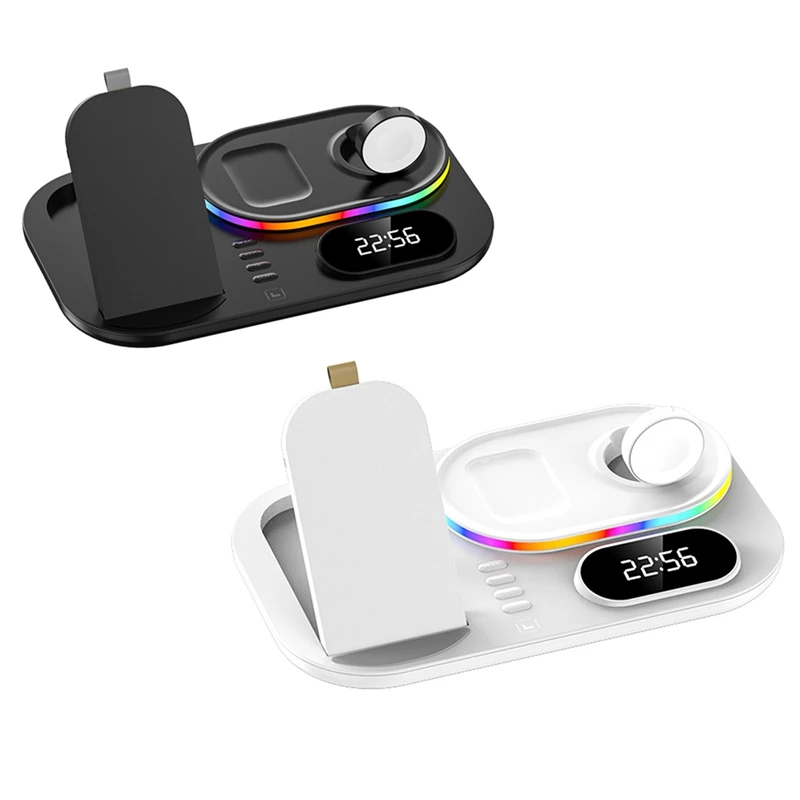 4 In 1 Fast Wireless Charger Clock Pad For Iphone 13 12 Wireless Charging Stand For Apple Watch 7 6 / Pro
4 In 1 Fast Wireless Charger Clock Pad For Iphone 13 12 Wireless Charging Stand For Apple Watch 7 6 / Pro