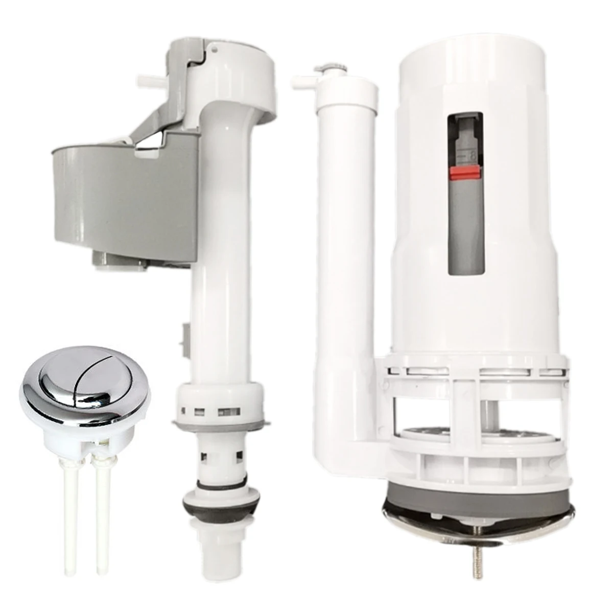Toilet Push Flush Valve 15.7x9.8" Dual Toilet Flush Valve Push Button Dual Flush Toilet Repair Kit Toilet Tank Replacement Parts
Toilet Push Flush Valve 15.7x9.8" Dual Toilet Flush Valve Push Button Dual Flush Toilet Repair Kit Toilet Tank Replacement Parts