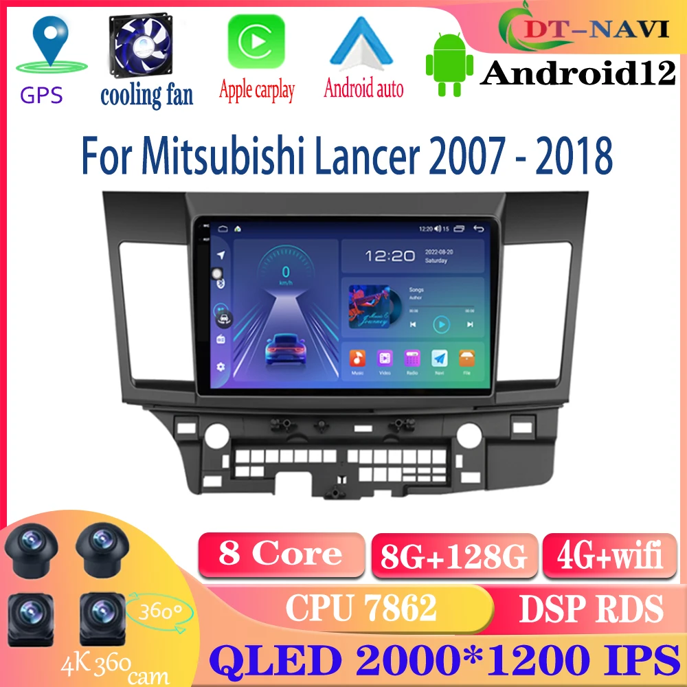 DT-NAVI Android 12 Car Radio For Mitsubishi Lancer 10 CY 2007 - 2018 Multimedia Video Player 2 Din WIFI Navigation GPS Stereo 4G
DT-NAVI Android 12 Car Radio For Mitsubishi Lancer 10 CY 2007 - 2018 Multimedia Video Player 2 Din WIFI Navigation GPS Stereo 4G