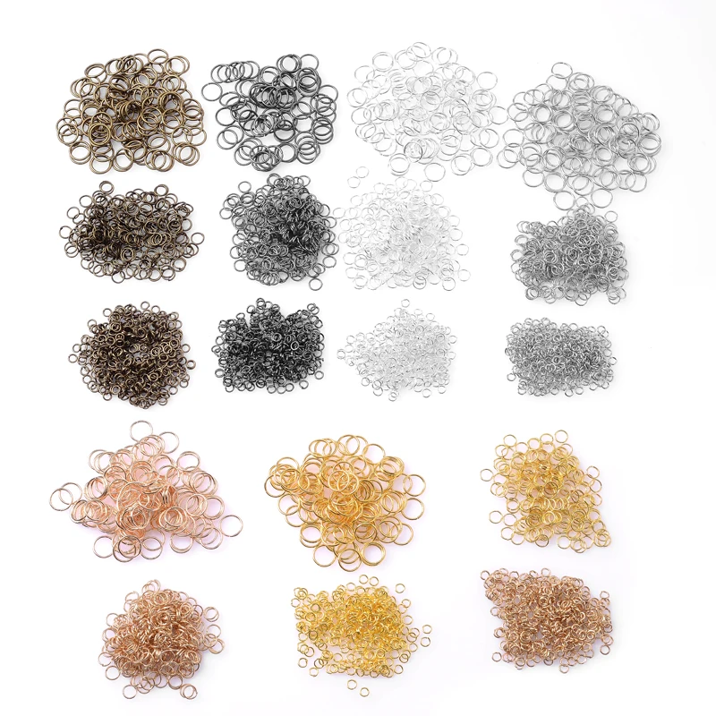 Wholesale 4/5/6/7/8/10/12/14/16/20/22mm Metal DIY Jewelry Findings Open Single Loops Jump Rings & Split Ring for jewelry making
Wholesale 4/5/6/7/8/10/12/14/16/20/22mm Metal DIY Jewelry Findings Open Single Loops Jump Rings & Split Ring for jewelry making