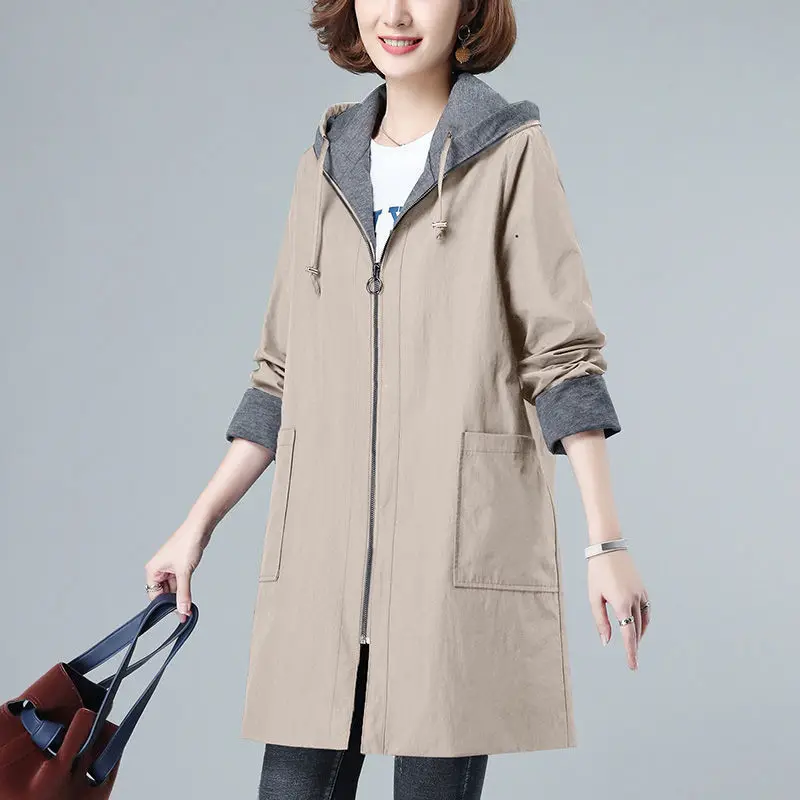 Cotton Hooded Jacket Women's Clothing Spring and Autumn Coat Plus Size Winter Thermal Trench Coat Korean Version Grace Loose Zar
Cotton Hooded Jacket Women's Clothing Spring and Autumn Coat Plus Size Winter Thermal Trench Coat Korean Version Grace Loose Zar