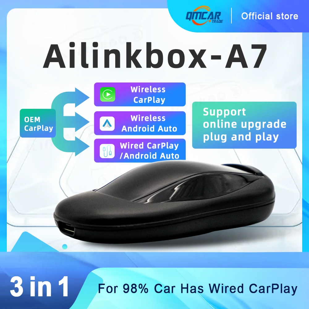Android Auto Wireless Apple Carplay 3 in 1 Wireless Car Play Dongle Adapter Navigation Upgrade Box For Kia Toyota Ford Vw Mazda
Android Auto Wireless Apple Carplay 3 in 1 Wireless Car Play Dongle Adapter Navigation Upgrade Box For Kia Toyota Ford Vw Mazda