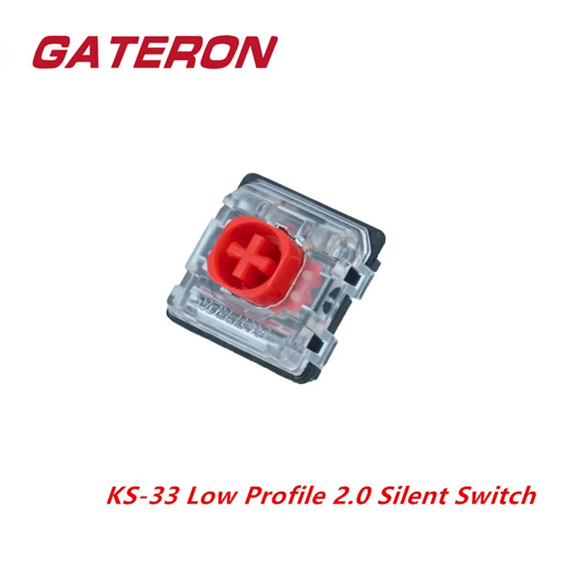GATERON KS-33 Красный бесшумный механический переключатель для клавиатуры 
GATERON KS-33 Красный бесшумный механический переключатель для клавиатуры