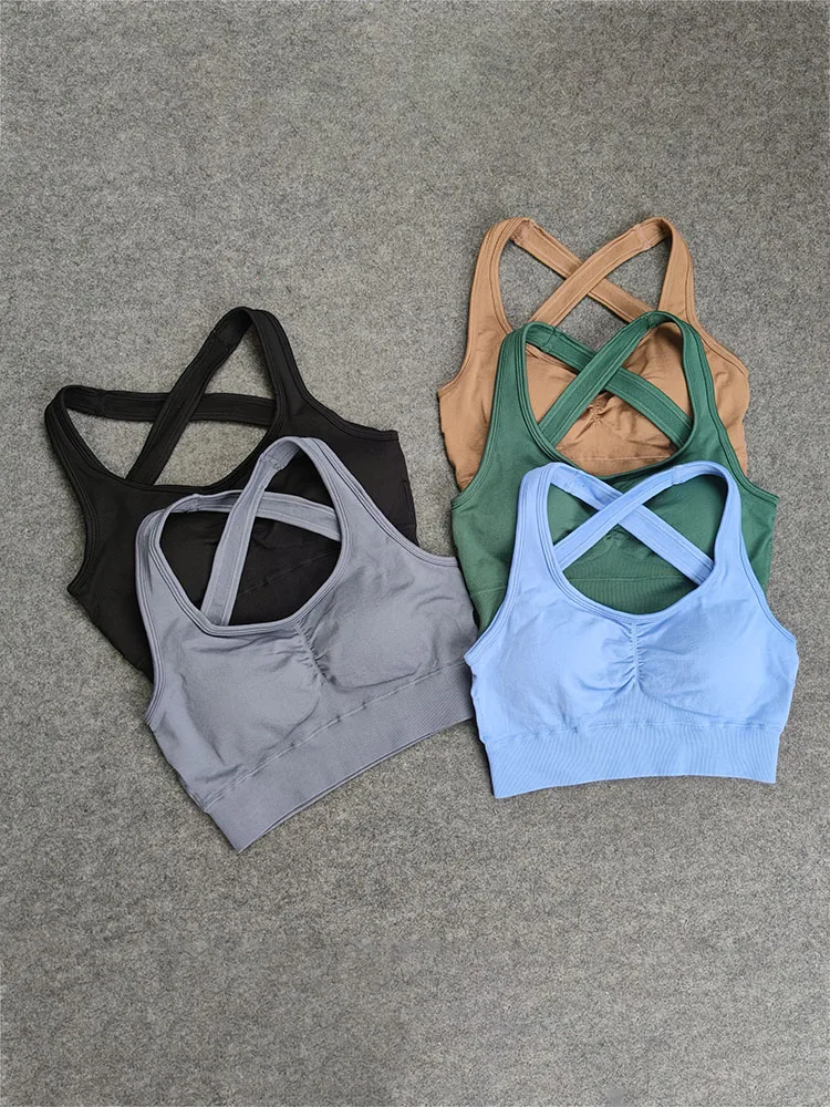 New Strap Yoga Bra Sports Fitness Top Sexy Thin Bra Workout Breathable Clothing Sportwear Women V-vest Activewear Running Bra
New Strap Yoga Bra Sports Fitness Top Sexy Thin Bra Workout Breathable Clothing Sportwear Women V-vest Activewear Running Bra