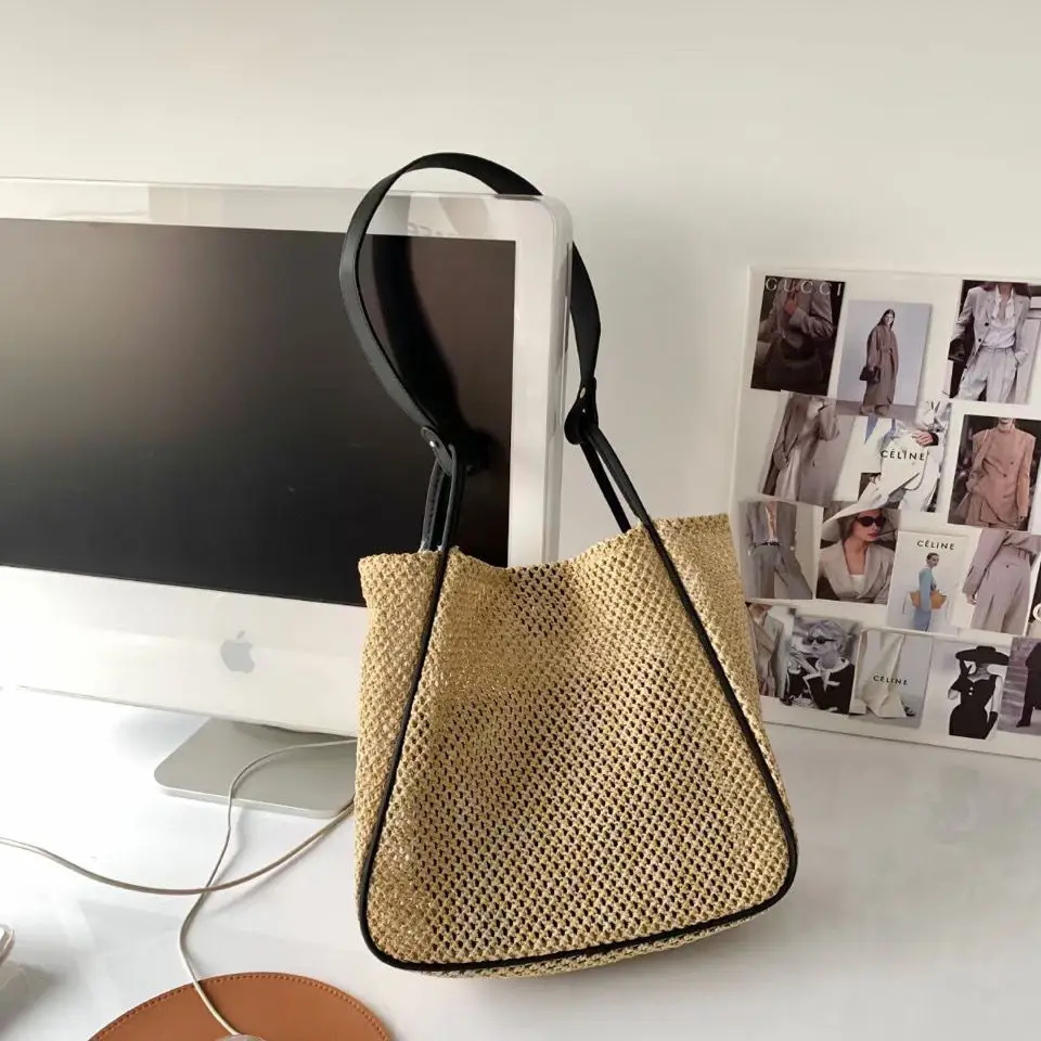 2022 Spring And Summer New Hand-Woven Straw Bag Simple Large-Capacity Underarm Commuter Shoulder Bag Crochet Bag
2022 Spring And Summer New Hand-Woven Straw Bag Simple Large-Capacity Underarm Commuter Shoulder Bag Crochet Bag