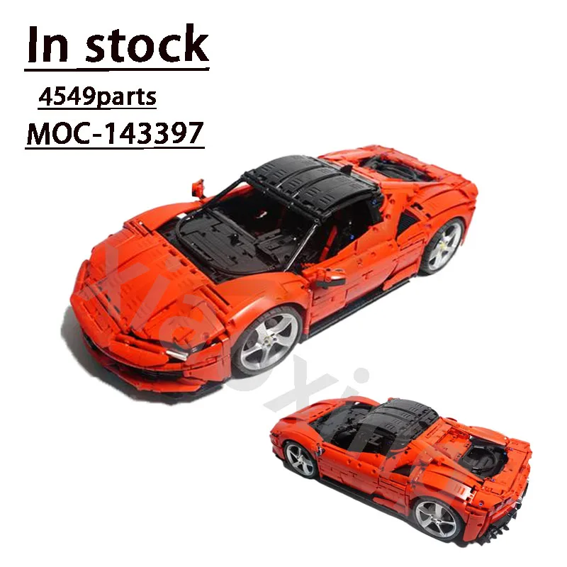Classic Sports Car 42143 Same Series MOC-143397 New Sports Car 1:8 4549 Parts Building Block Model Children's Birthday Toy Gift
Classic Sports Car 42143 Same Series MOC-143397 New Sports Car 1:8 4549 Parts Building Block Model Children's Birthday Toy Gift