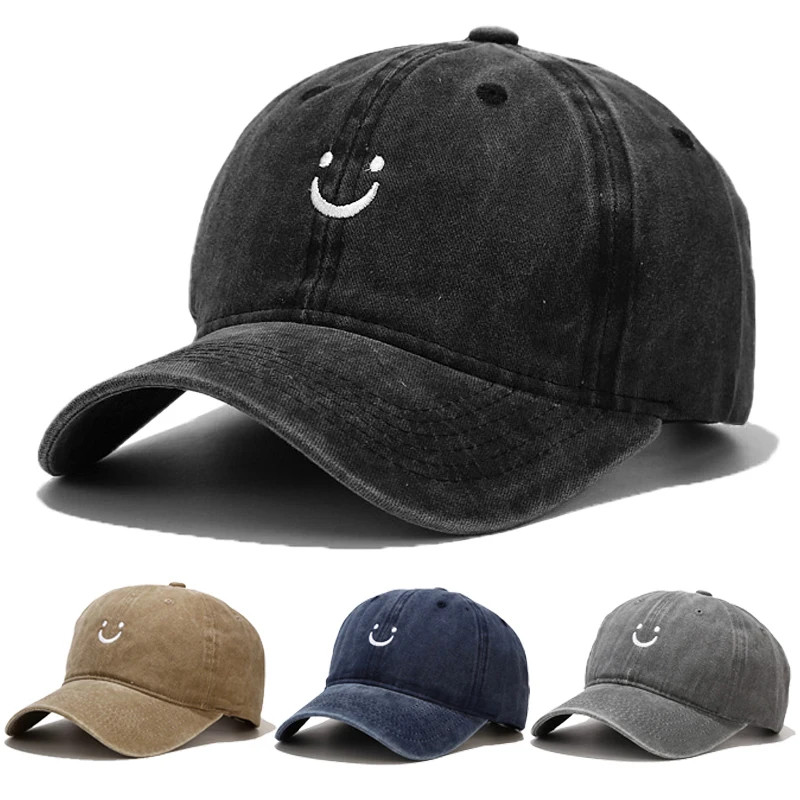 Solid Baseball Cap Women Summer Sunscreen Hat Smile Character Embroidery Casual Adjustable Men Snapback Sunhat Golf Baseball Hat
Solid Baseball Cap Women Summer Sunscreen Hat Smile Character Embroidery Casual Adjustable Men Snapback Sunhat Golf Baseball Hat