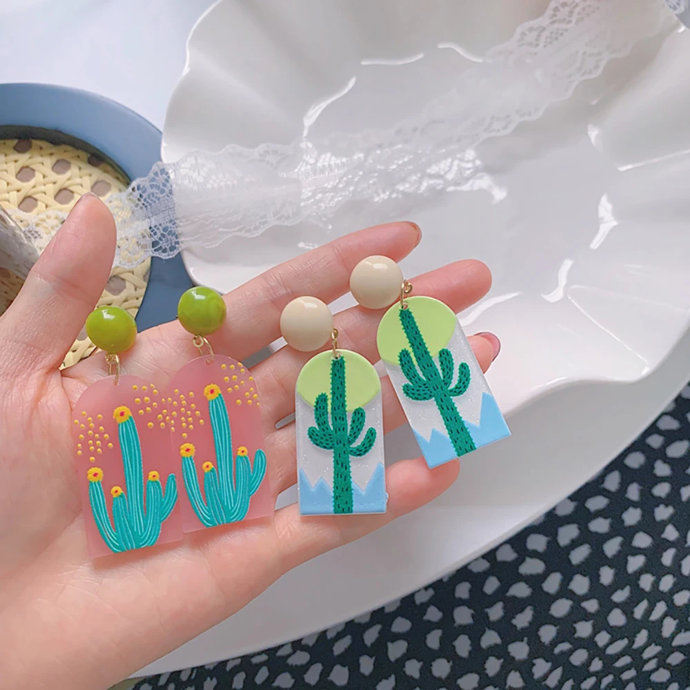Acrylic Cactus Bohemian Stud Earrings Women Beach Sun Coconut tree Dangle Earrings Teens Cute INS Jewelry Pink Translucent M4
Acrylic Cactus Bohemian Stud Earrings Women Beach Sun Coconut tree Dangle Earrings Teens Cute INS Jewelry Pink Translucent M4