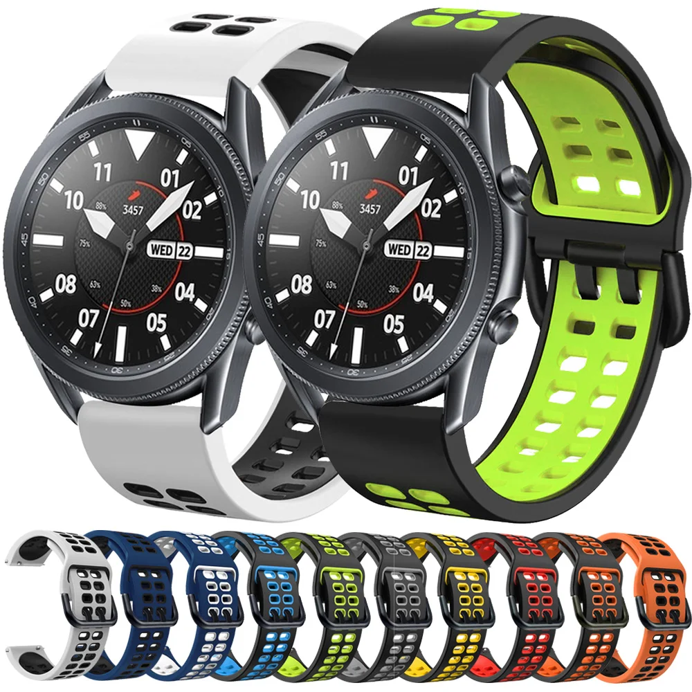 Silicone Strap For Samsung Galaxy Watch Classic 4 3 40/44mm 42/46mm 41/45mm Band 20mm 22mm Sport S3 Active 2 Bracelet Wristbands
Silicone Strap For Samsung Galaxy Watch Classic 4 3 40/44mm 42/46mm 41/45mm Band 20mm 22mm Sport S3 Active 2 Bracelet Wristbands